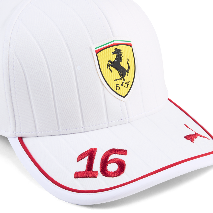 Ferrari, Charles Leclerc, bejzbalová čiapka, biela 🔥