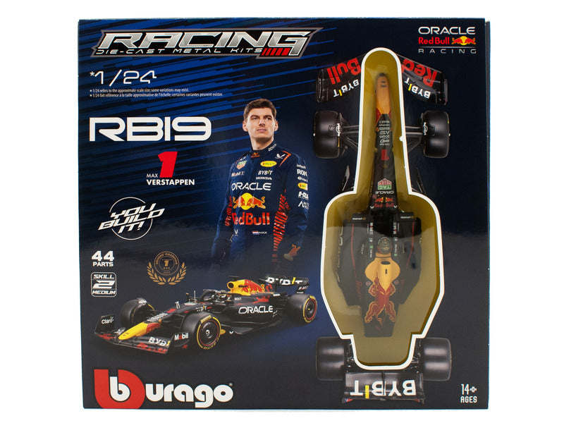 Modelová súprava Red Bull Racing od Bburago – Max Verstappen, č. 1, RB19