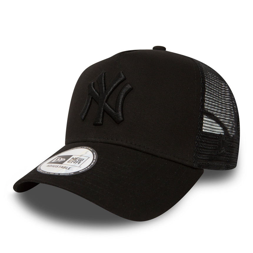Šiltovka New York Yankees, New Era, truckerská, úplne čierna