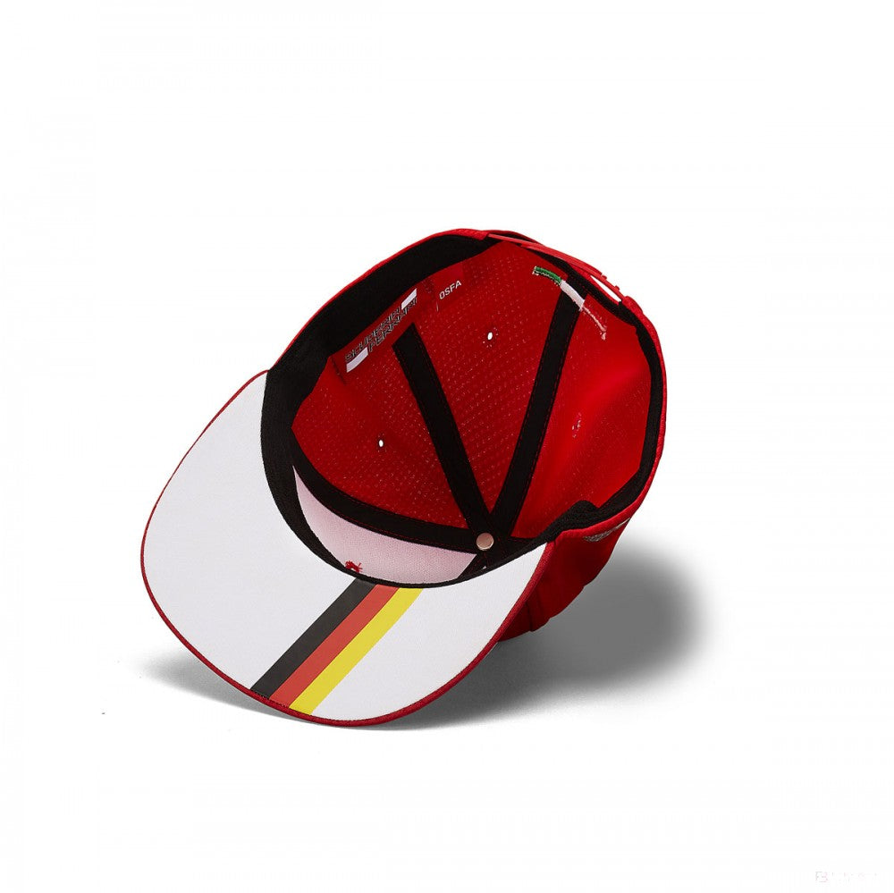 Čiapka Ferrari Flatbrim, Sebastian Vettel 5, dospelý, červená, 2019 - FansBRANDS®