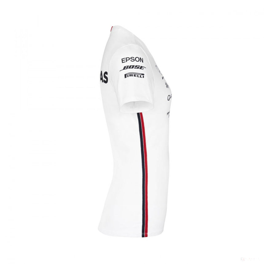 Dámske tričko Mercedes, tím, biele, 2019 - FansBRANDS®