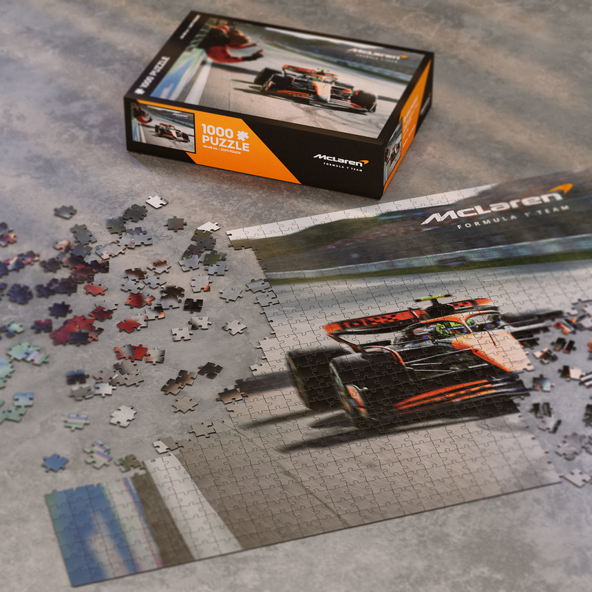 McLaren Formula 1® tím puzzle, Lando Norris, víťazný plagát, 1000 dielikov