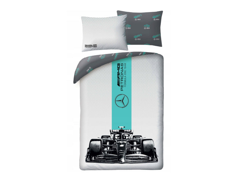 Mercedes, set povlakov na perinu, F1 auto, 140x200 cm