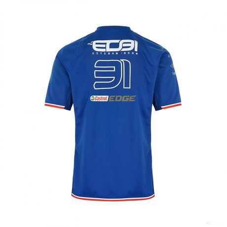 Alpine tričko, Esteban Ocon 31 Team, modré, 2022 - FansBRANDS®