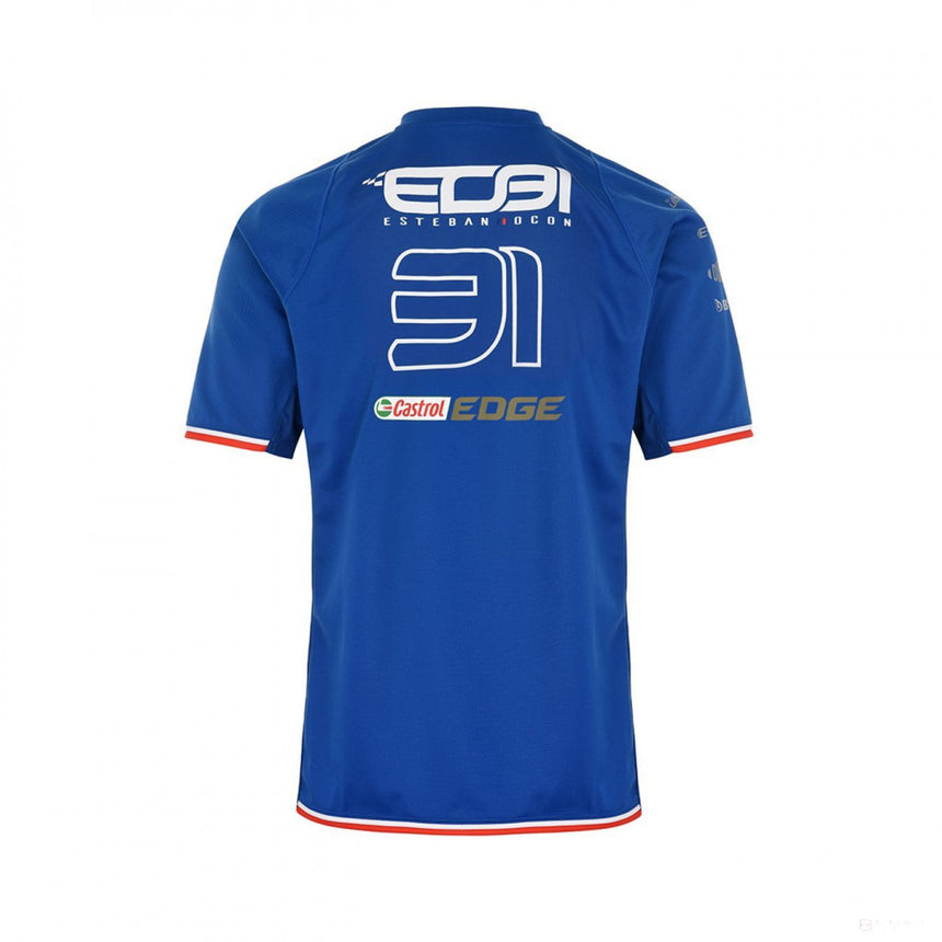 Alpine tričko, Esteban Ocon 31 Team, modré, 2022 - FansBRANDS®