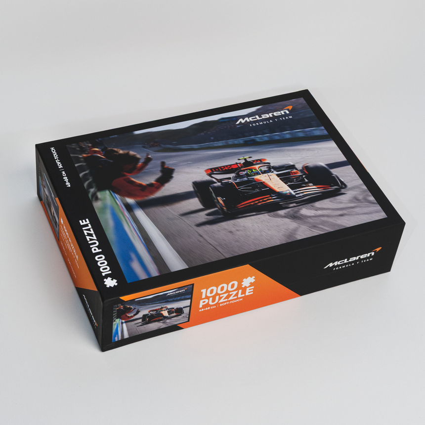 McLaren Formula 1® tím puzzle, Lando Norris, víťazný plagát, 1000 dielikov