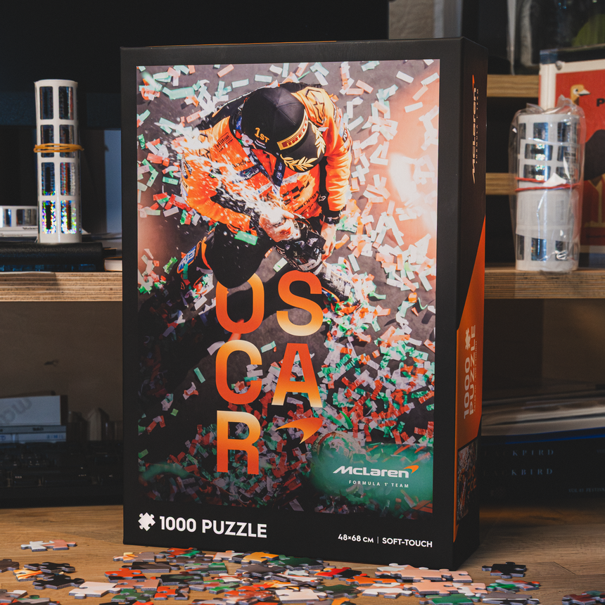 McLaren Formula 1® tím, Puzzle, Oscar Piastri, prvé víťazstvo na Veľkej cene, 1000 dielikov