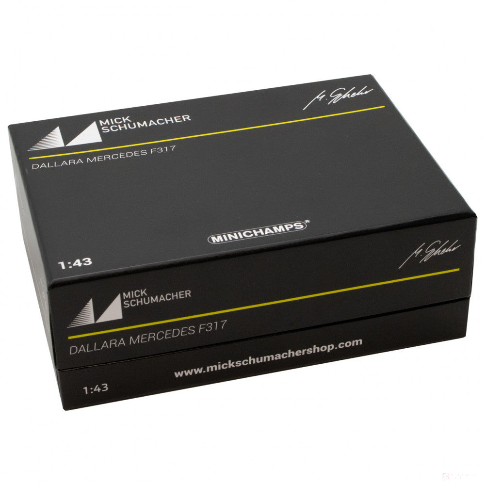 Mick Schumacher Model Car, Dallara Mercedes F317 F3 Majster Európy 2018, mierka 1:43, biela, 2018 - FansBRANDS®
