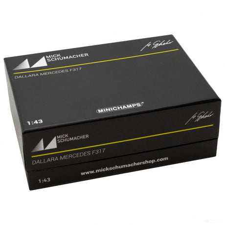 Mick Schumacher Model Car, Dallara Mercedes F317 F3 Majster Európy 2018, mierka 1:43, biela, 2018 - FansBRANDS®