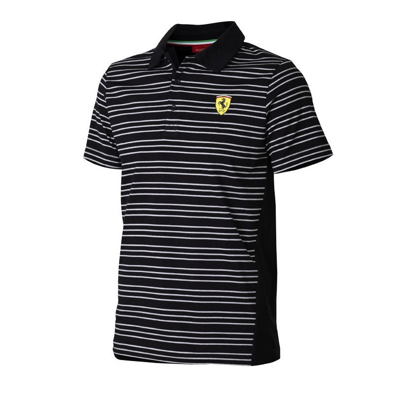 Ferrari Polo, pruhované, čierne, 2015 - FansBRANDS®