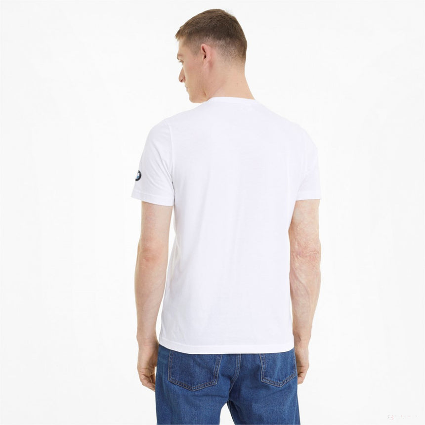 BMW tričko, Puma BMW MMS Graphic, biele, 2021 - FansBRANDS®