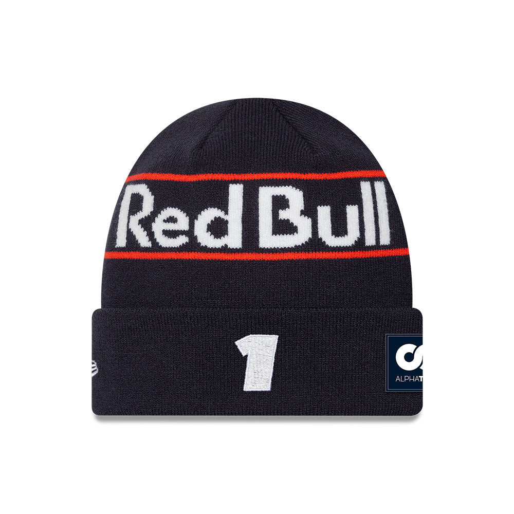 Red Bull Racing pletená čiapka, Max Verstappen, New Era, Modrá 🔥
