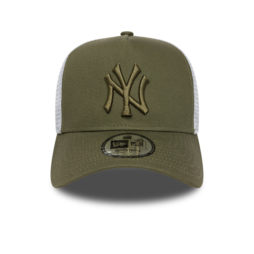 Šiltovka New York Yankees, New Era, truckerská, základná, khaki