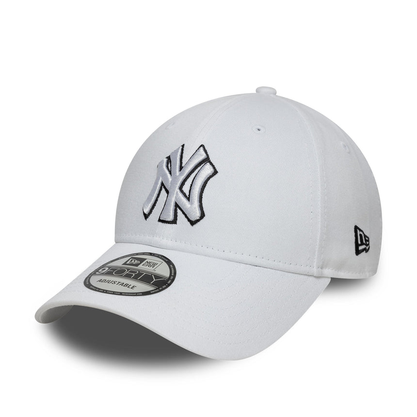 Šiltovka New York Yankees, New Era, 9FORTY, biela logo, biela