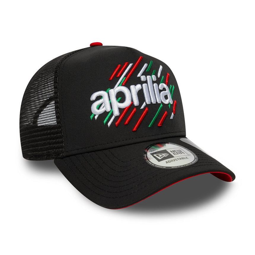 Aprilia, truckerská šiltovka A-Frame, čierna