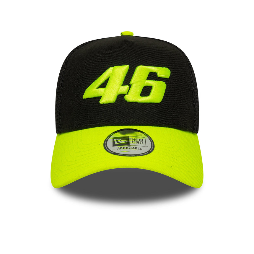Valentio Rossi #46 čiapka, trucker, VR46, New Era, 9FORTY, čierna