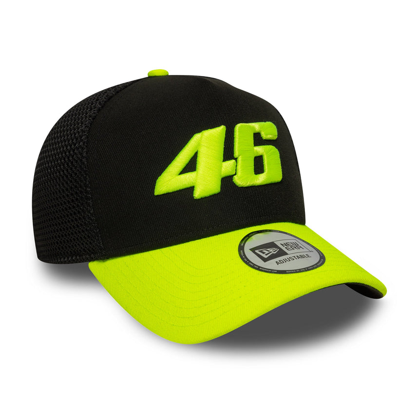Valentio Rossi #46 čiapka, trucker, VR46, New Era, 9FORTY, čierna