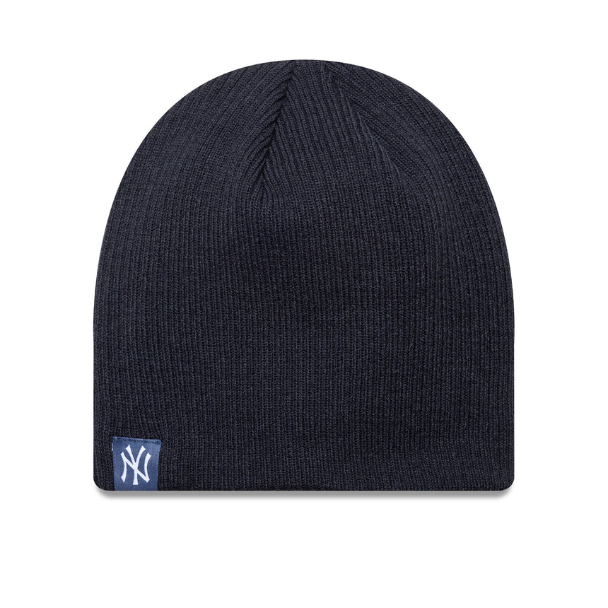New York Yankees pletená čiapka, základná verzia, skull knit, New Era, modrá