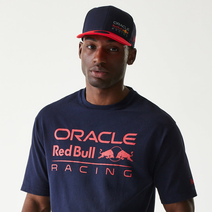 Tričko Red Bull Racing, oversized, New Era, tmavomodré