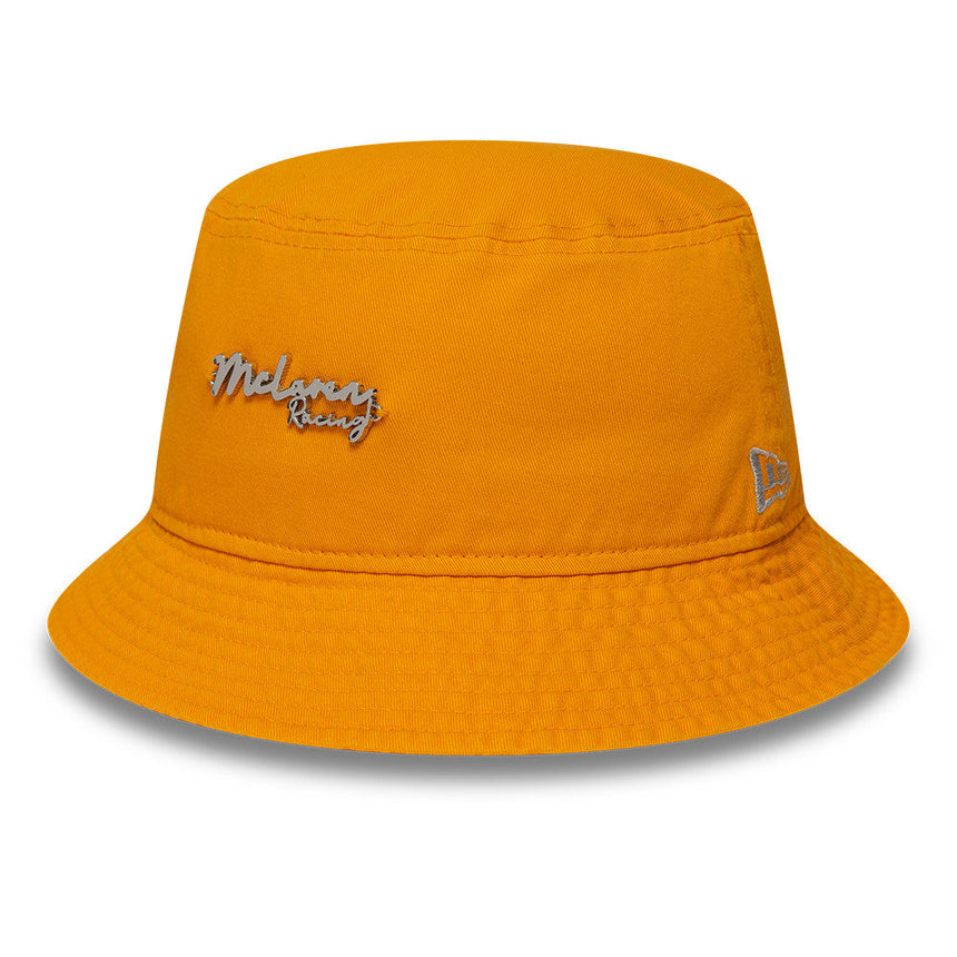 McLaren x Reiss bucket hat, so zúženým strihom, New Era, oranžová