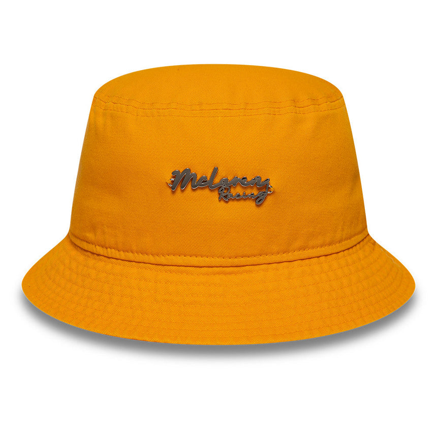 McLaren x Reiss bucket hat, so zúženým strihom, New Era, oranžová