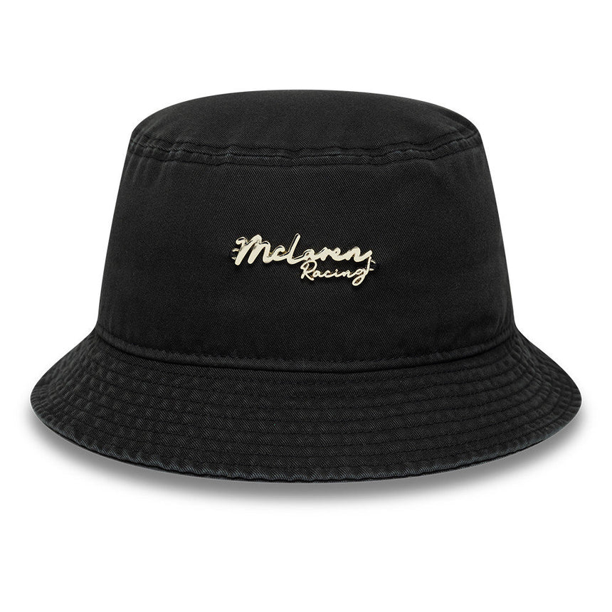 Klobúk typu bucket McLaren x Reiss, zúžený, New Era, čierny