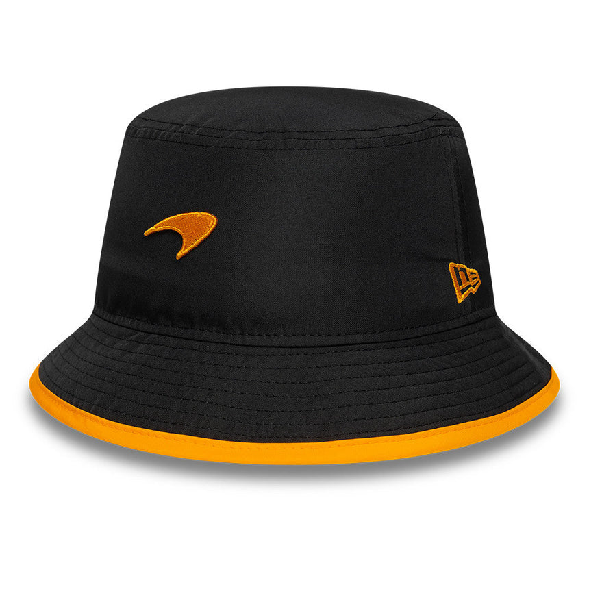 McLaren x Reiss bucket hat, sezónny, zužovaný, New Era, 9FORTY, čierna
