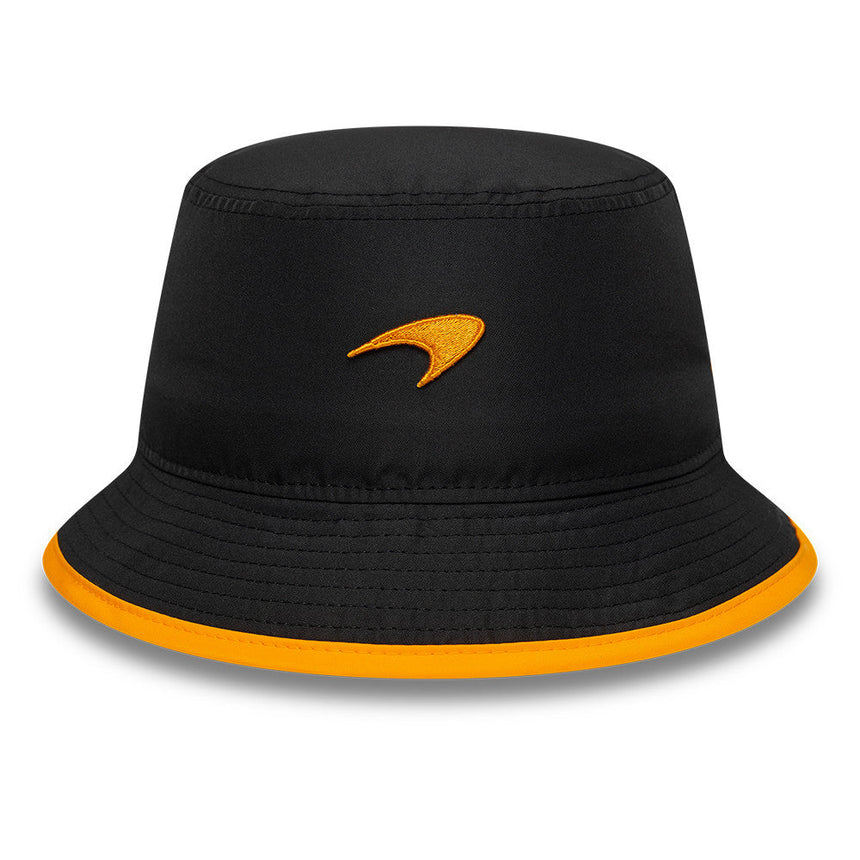 McLaren x Reiss bucket hat, sezónny, zužovaný, New Era, 9FORTY, čierna