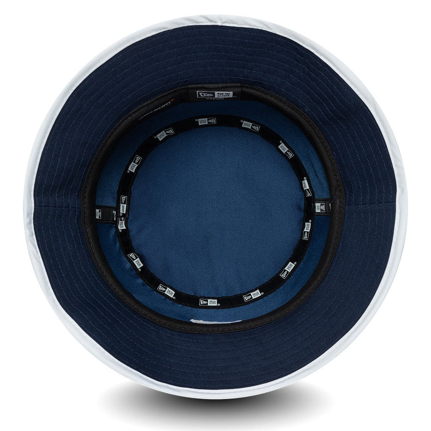 Klobúk bucket typu McLaren x Reiss, sezónny, zúžený, New Era, 9FORTY, modrá