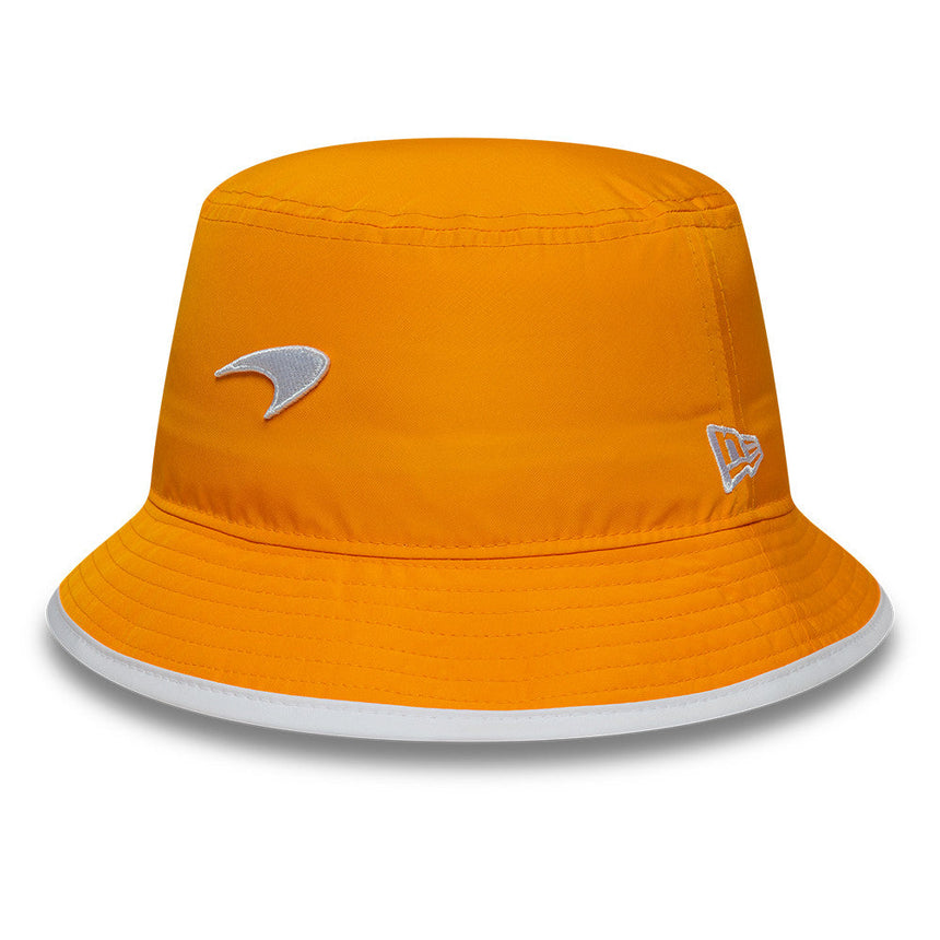 McLaren x Reiss kšiltovka typu bucket hat, sezónna, zužovaná, New Era, 9FORTY, oranžová