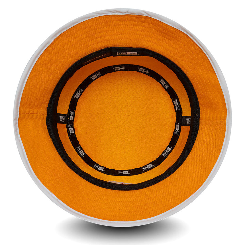 McLaren x Reiss kšiltovka typu bucket hat, sezónna, zužovaná, New Era, 9FORTY, oranžová