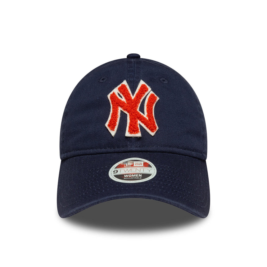 Šiltovka New York Yankees, dámska bouclé, New Era, 9TWENTY, modrá