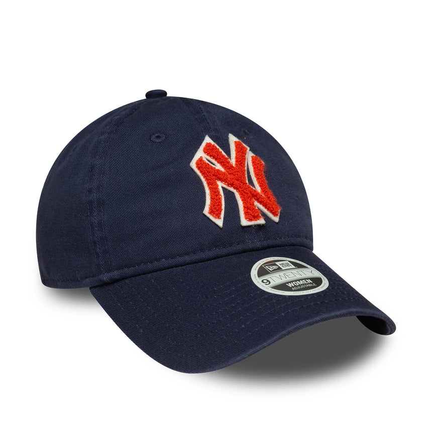 Šiltovka New York Yankees, dámska bouclé, New Era, 9TWENTY, modrá