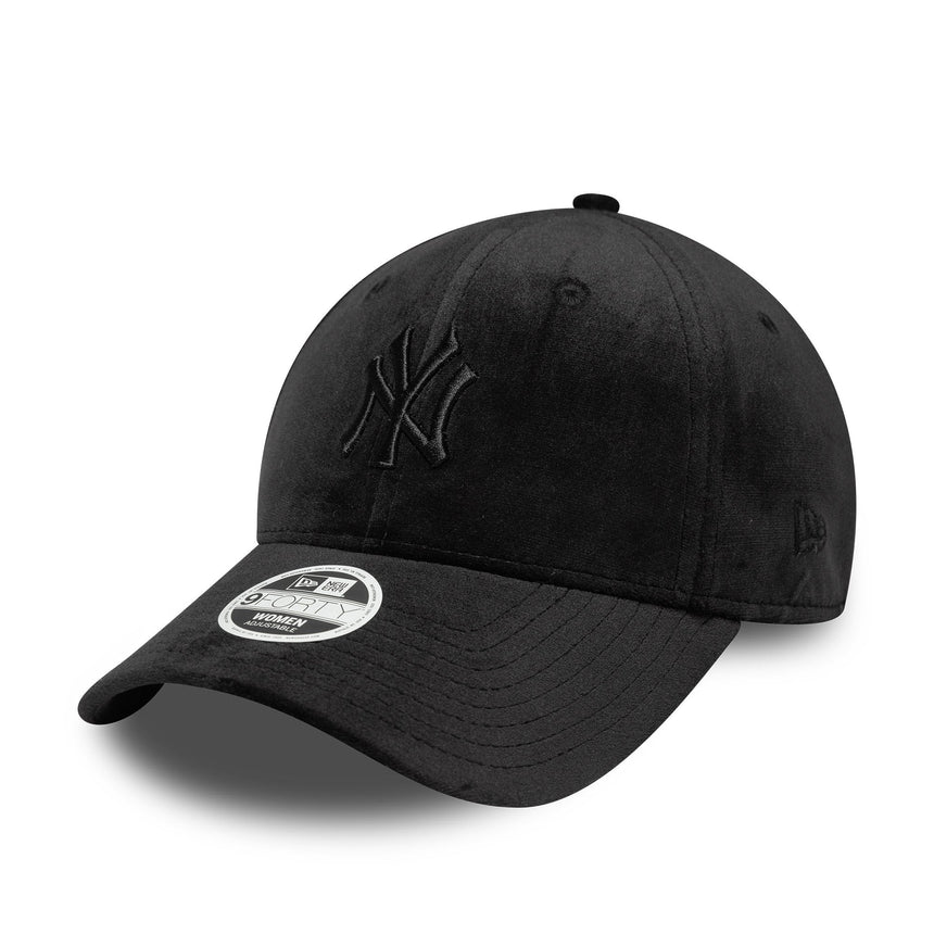 Šiltovka New York Yankees, velúr, New Era, 9FORTY, čierna