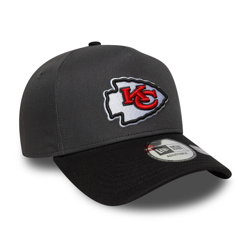 Kšiltovka Kansas City Chiefs, bezchybný špendlík, New Era, 9FORTY, sivá