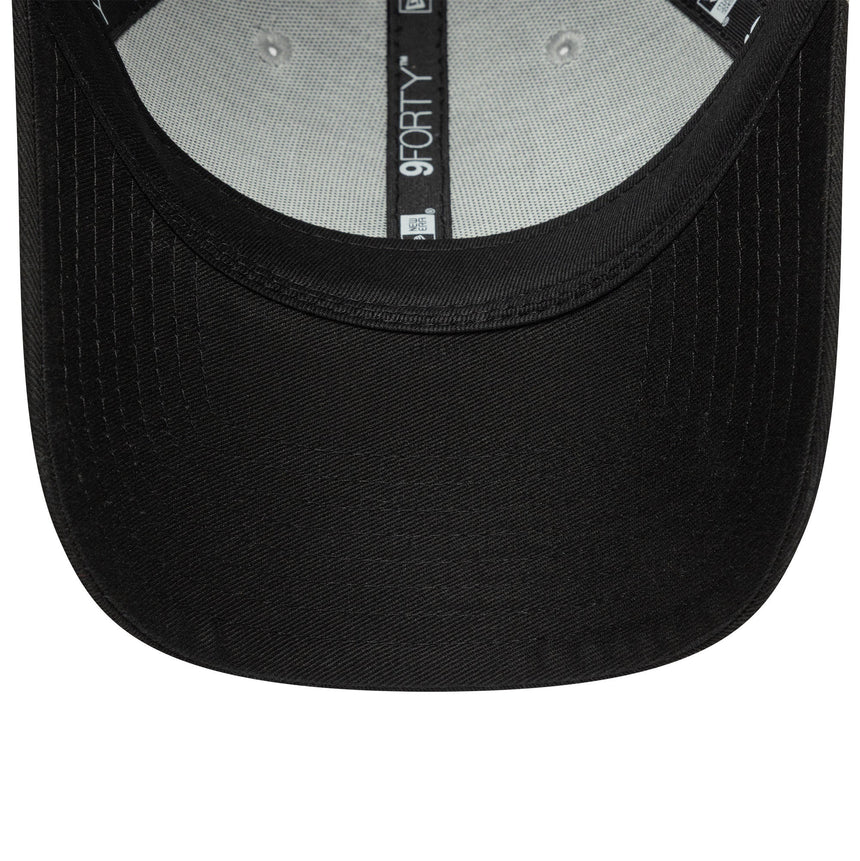 šiltovka Las Vegas Raiders, dvojfarebný pin, New Era, 9FORTY, bočná nášivka, čierno-biela