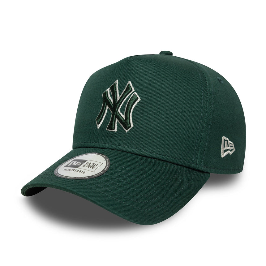 Šiltovka New York Yankees, s obrysovým rámom, New Era, 9FORTY, jednofarebná, zelená