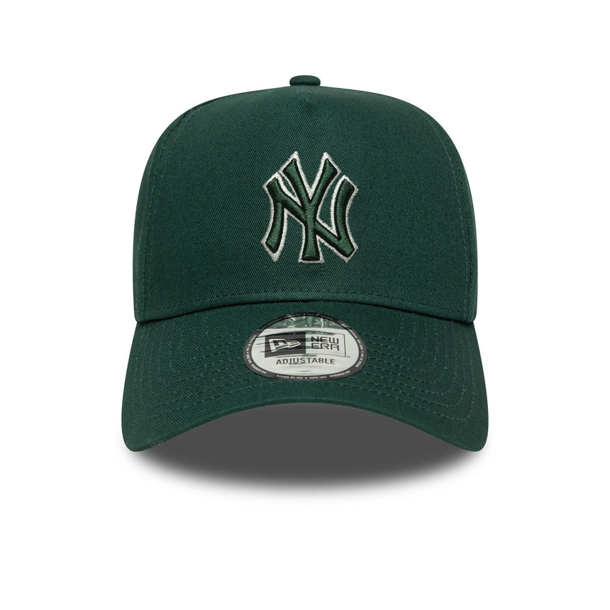 Šiltovka New York Yankees, s obrysovým rámom, New Era, 9FORTY, jednofarebná, zelená