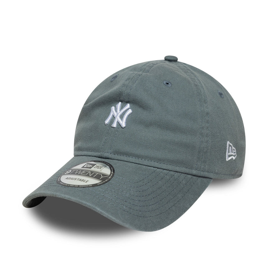 Čiapka New York Yankees, s logom mini, New Era, 9TWENTY, sivá