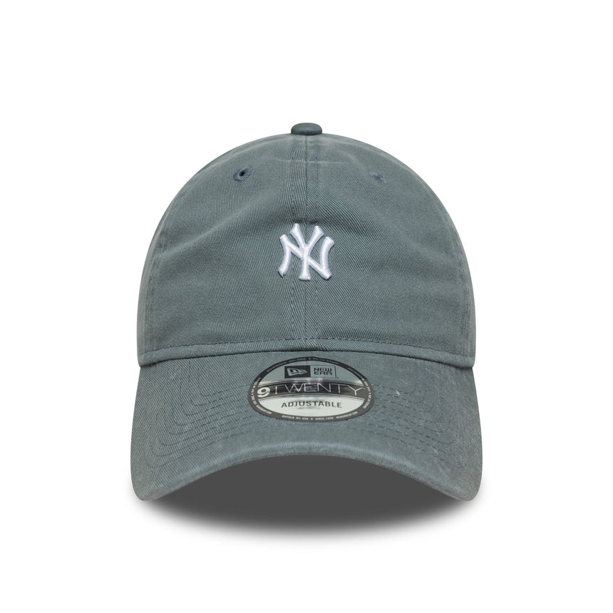 Čiapka New York Yankees, s logom mini, New Era, 9TWENTY, sivá