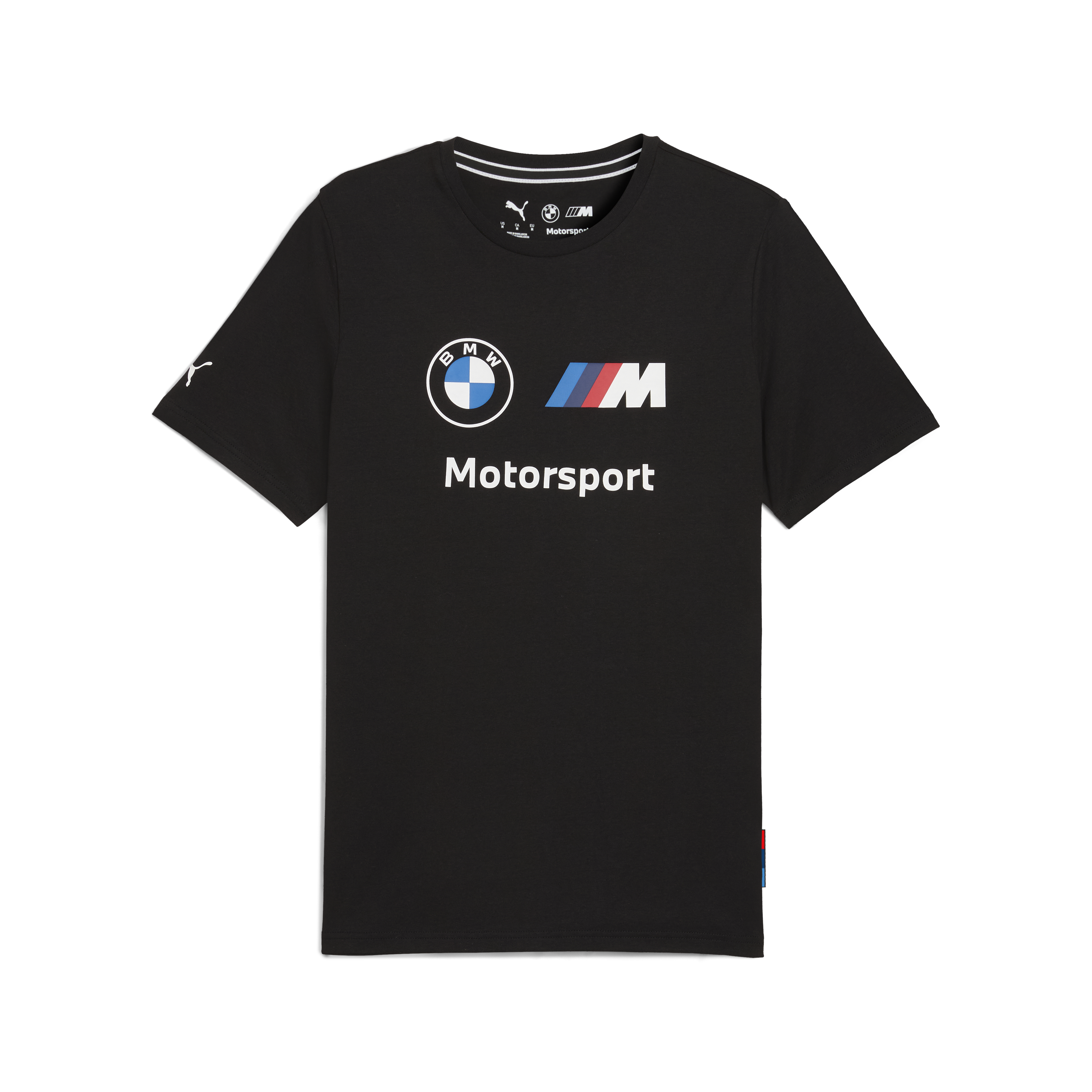 Tričko s logom BMW, Puma, Essential, MMS, čierne 🔥