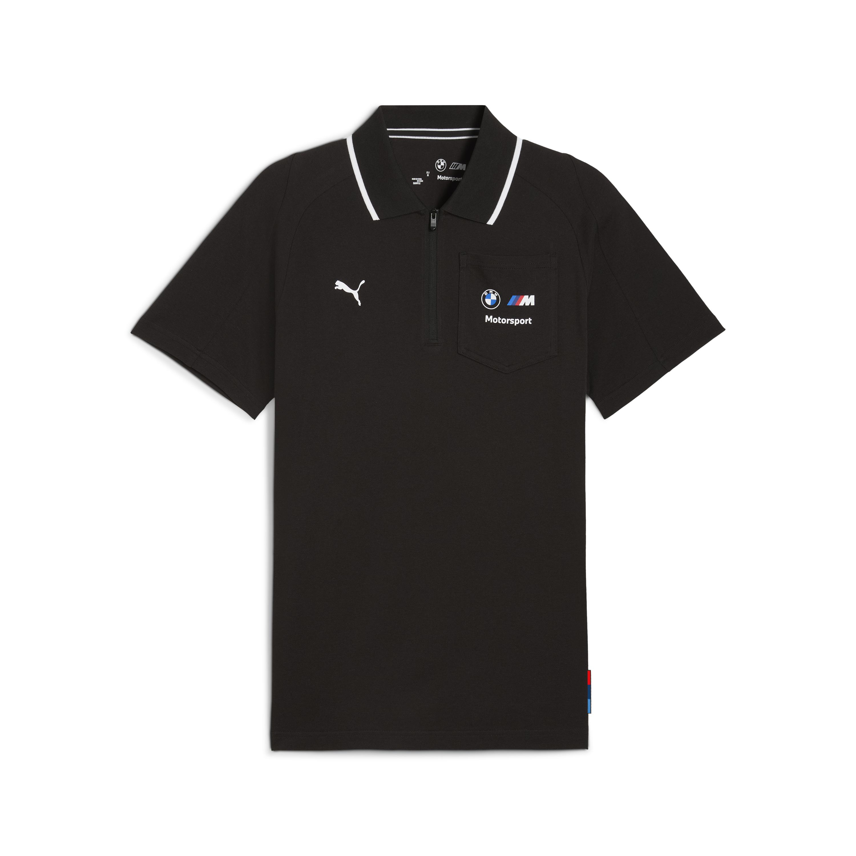 BMW zipsové polo, Puma, MMS, čierne 🔥