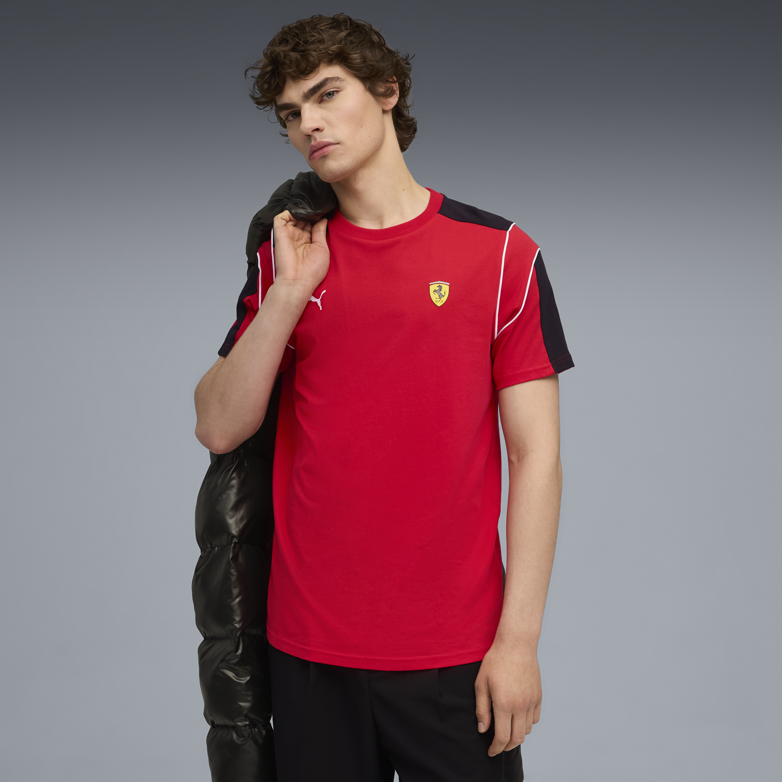 Ferrari tričko, Puma, MT7, červené 🔥