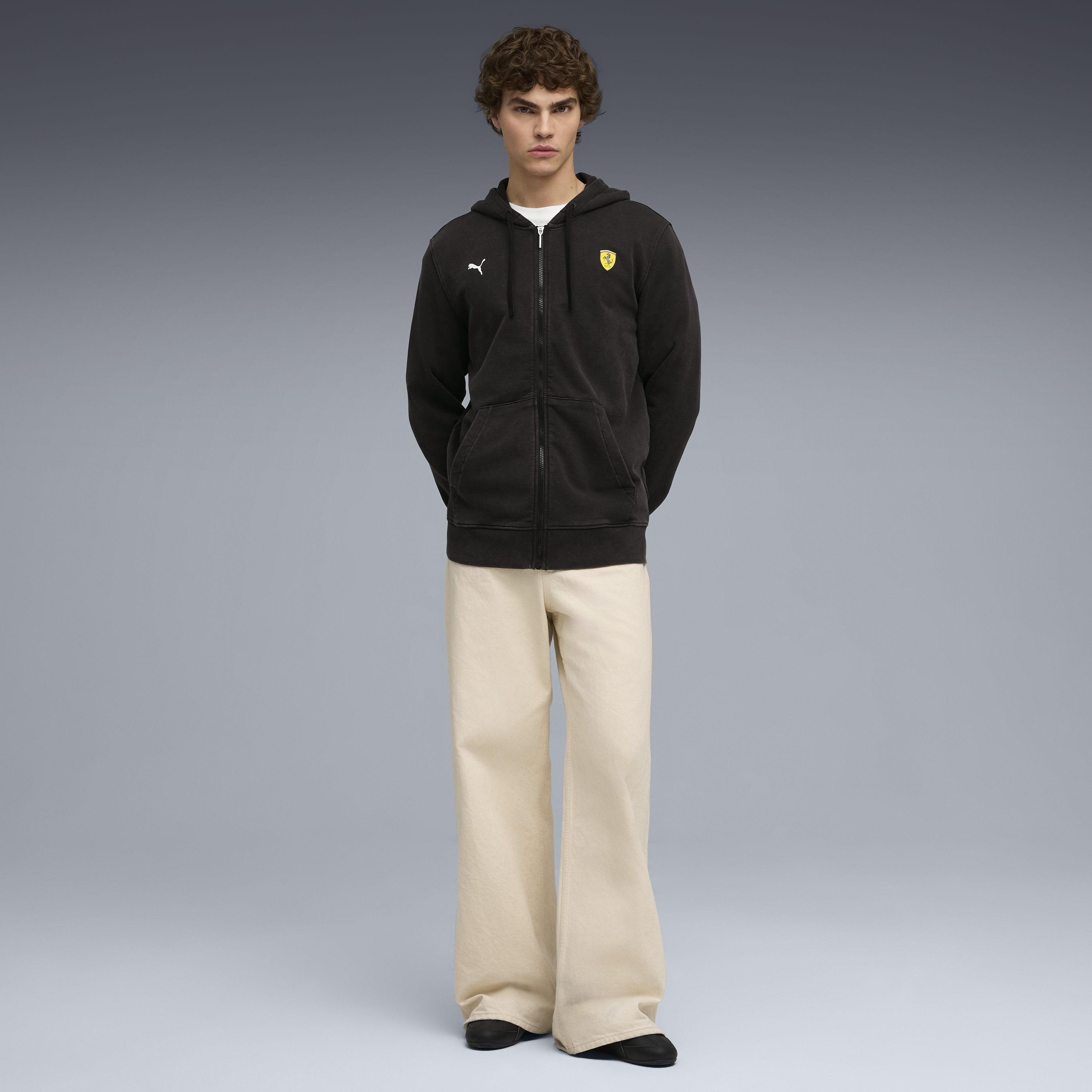 Čierna zipsová mikina Ferrari, Puma 🔥