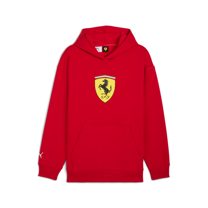 Ferrari mikina s kapucňou, Puma, športové oblečenie, štítové logo, červená 🔥