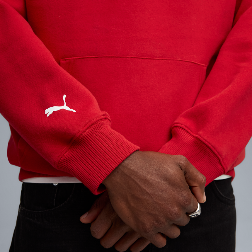 Ferrari mikina s kapucňou, Puma, športové oblečenie, štítové logo, červená 🔥