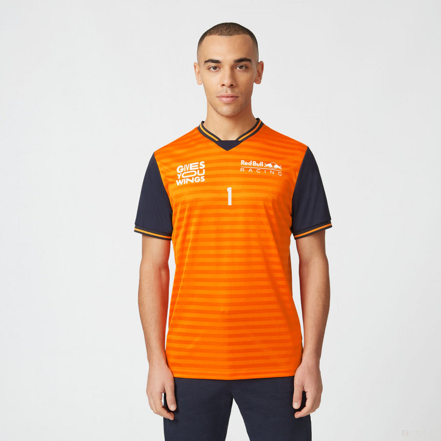 Tričko Red Bull, športové oblečenie Max Verstappen, oranžové, 2022 - FansBRANDS®