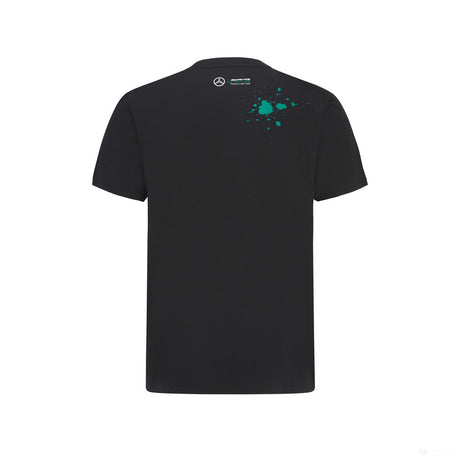Tričko Mercedes Lewis Hamilton, LEWIS #44, čierne, 2022 - FansBRANDS®