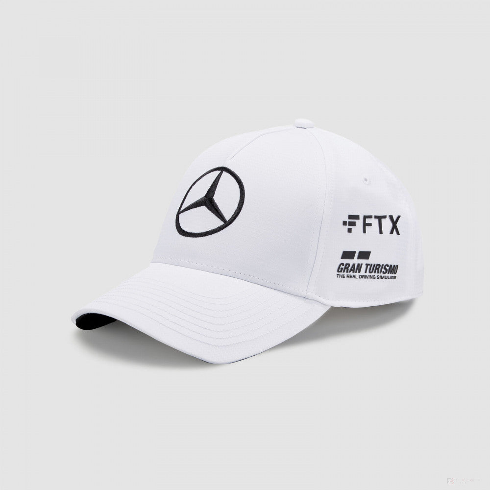 Bejzbalová čiapka Mercedes, Lewis Hamilton, deti, biela, 2022 - FansBRANDS®