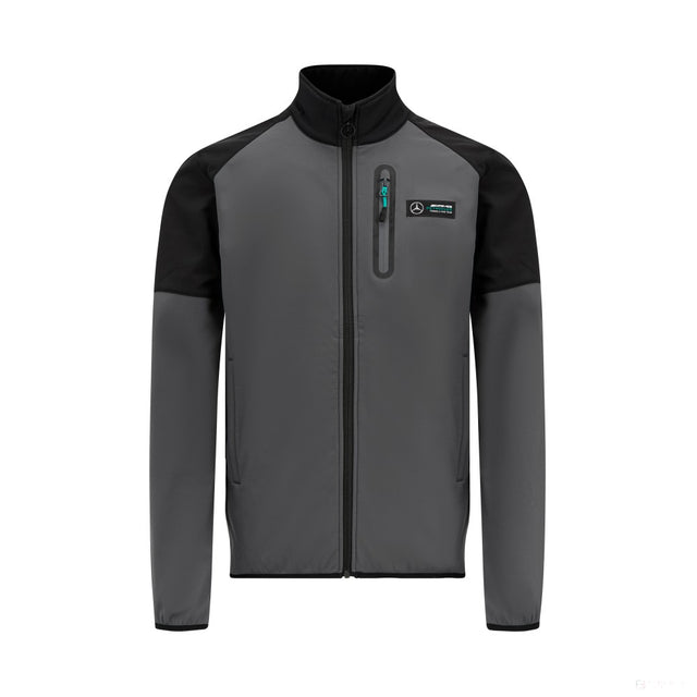 Mercedes softshell jacket, black, grey - FansBRANDS®